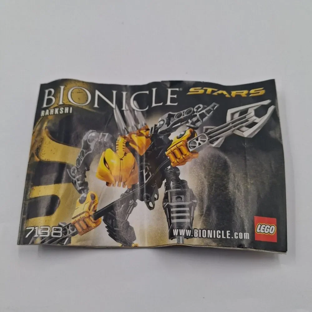Lego Bionicle Rahkshi 7138 Stars Complete With Golden Shield Canister & Manuel